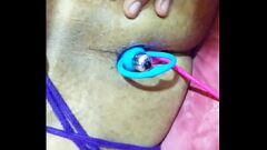 Putar Big-Ass Latina Shemale memohon aksi anal yang keras dengan mainan